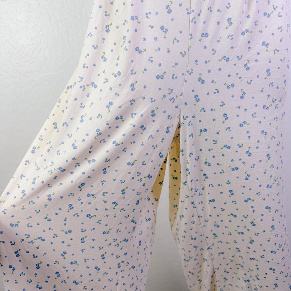 Butter Mom Ditsy Floral Tube Strapless Wide Leg Jersey Knit Jumpsuit Size 3X NWT - Picture 4 of 10